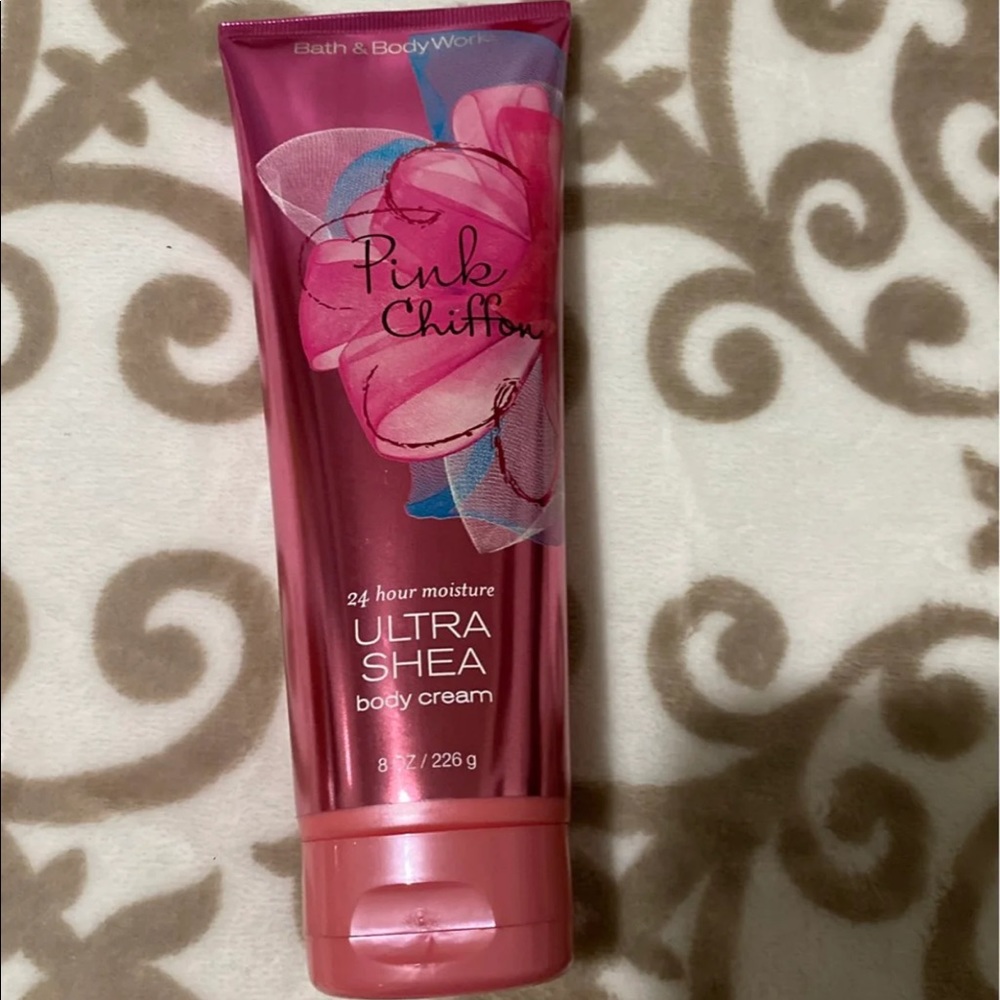 Pink chiffon body cream
